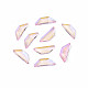 ガラスラインストーンカボション  ネイルアートの装飾の付属品  多面カット  台形  ピンク  6.5x2x1mm MRMJ-N027-033B-1