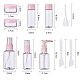 プラスチック化粧品ボトルセット  ピンク  10.5x3.9cm MRMJ-BC0001-25-2