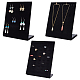 PH PandaHall 3 Style Jewelry Holder 50 Slot Velvet Ring Insert Display Trays 60 Holes Earring Display Stands 12 Hooks Necklaces Organizer Trays Ear Stud Stand Display Organizer for Selling Organizing ODIS-PH0001-60A-1