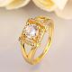 Romantic Hollow Real 18K Gold Plated Brass Cubic Zirconia Rings for Women RJEW-BB05993-8G-3