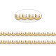 Handgefertigte Perlenketten aus mattem Messing CHC-L044-02MG-1