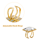 Kit de fabricación de anillos de dedo de cúpula en blanco diy dicosmetic DIY-DC0001-85-3