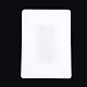 厚紙のアクセサリー台紙  ヘアバレッタに使用  長方形  ホワイト  8.8x6.1x0.03cm  穴：7mm CDIS-S025-40A-3