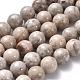 Chapelets de perles maifanite/maifan naturel pierre  X-G-I187-8mm-01-7