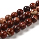 Brins de perles de jaspe en peau de serpent rouge naturel G-H298-A02-03-1