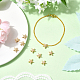 14 perline in ottone con placcatura a cremagliera&nbsp;KK-BBC0022-48-4