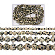Yilisi 4 brins 4 brins de perles de jaspe dalmatien naturel de style G-YS0001-06-1