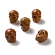 天然ムーアカイトビーズ  ハロウィンの頭蓋骨  11~11.5x8.5~9x11~11.5mm  穴：0.9~1mm G-C038-01Q-1