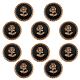 GORGECRAFT 10Pcs Vintage Rose Button Enamel Suit Buttons 22mm 1-Hole Anchor Antique Metal Sewing Coat Buttons for Blazer Suits Sport Coat Uniform Jacket Sweaters Clothes Accessories DIY-GF0007-55-1