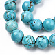Synthetic Green Turquoise Beads Strands G-T055-8mm-12-1-2
