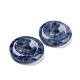 Pendenti con fibbia di sicurezza in porcellana di diaspro con macchie blu naturali G-B052-12-2