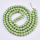 Electroplate Porcelain Beads PORC-N005-04A-2