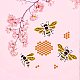 Fingerinspire Bienenwabenschablone in großen Größen DIY-WH0202-136-6