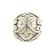 Tibetan Style Carved Alloy Round Beads TIBEB-Q058-05AS-FF-2