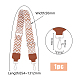 Sangles de sac à bandoulière larges en nylon réglables à motif de vagues de style ethnique PURS-WH0005-39P-02-2