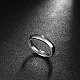 Moda 316l acero titanio anillos de dedo para las mujeres RJEW-BB07173-8-3