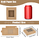 BENECREAT 30PCS 10x8x2cm Kraft Paper Boxes with Clear Window CON-WH0086-16B-2