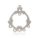Tibetan Style Ring Alloy Chandelier Component Links PALLOY-J659-68AS-2