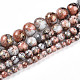 Chapelet de perles en verre baking paint&nbsp;DGLA-N003-6mm-B05-2