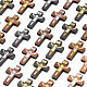 Nbeads 100 piezas colgantes de cruz de madera DIY-NB0007-51-4