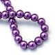 Chapelets de perles rondes en verre peint X-HY-Q330-8mm-37-4
