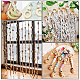 Faceted Nugget Natural Wooden Beads WOOD-PH0009-24-3