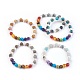 Natural Gemstone Stretch Bracelets BJEW-JB03944-1