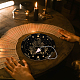 ハンドメーカー振り子ボードセット  木製ダウジング占いボード形而上学的メッセージボードクリスタル振り子ネックレス魔術ウィッカン祭壇用品キット  魔女の大釜 DIY-GA0004-95G-4