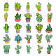 50 Stück selbstklebende Kaktus-Aufkleber aus PVC PW-WG90313-01-3