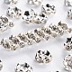 Brass Rhinestone Spacer Beads RB-A014-L6mm-01S-1