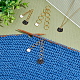 NBEADS 3 Pcs 3 Sizes Cat Charm Knitting Row Counter Chains HJEW-PH01834-4