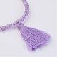 Natural Gemstone Beads Stretch Bracelets BJEW-JB02515-3