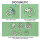 DICOSMETIC 24Pcs 6 Style 201 Stainless Steel Laser Cut Pendants STAS-DC0005-68-4