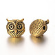 Owl Alloy Beads PALLOY-L161-04AG-1