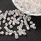 Perles acryliques transparentes écologiques plaquées couleur bicône ab TACR-A003-5mm-22-1