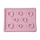 8サイズのプラスチック製の長方形のブレスレットのデザインボード  群がる  13.70x10.24x0.63インチ  ピンク  34.8x26x1.6のCM。 TOOL-D052-02-1