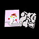 炭素鋼カッティングダイステンシル  DIYスクラップブッキング/フォトアルバム用  装飾的なエンボス印刷紙のカード  クリスマス雪だるま  マットプラチナカラー  9.5x10.5cm DIY-F032-69-6