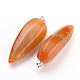 Natural Striped Agate/Banded Agate Pendants G-S278-05-2