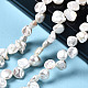 Fili di perle di perle d'acqua dolce coltivate naturali PEAR-N019-01A-8