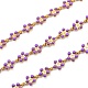 Goldene Messing-Emaille-Gliederkette CHC-H103-08I-G-1