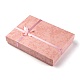 Cajas de cartón para joyería con flores (color de entrega aleatoria) y esponja en el interior. CBOX-R023-4-5