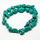 Imitation turquoise synthétique chapelets de perles G-N0131-24-2