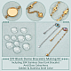 Nbeads DIY Blank Dome Bracelets Making Kit DIY-NB0009-79-4
