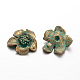 Flower Alloy Cabochons PALLOY-O068-51-NF-2