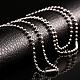 316L Stainless Steel Ball Chain Necklaces for Men NJEW-BB07995-18-4