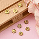 Perles séparateurs en laiton avec strass&nbsp;RB-A014-L5mm-01G-4