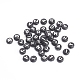 Perles de lettre de trou horizontal acrylique OACR-E001-17-2