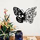 Nbeads papillon décoration murale en métal HJEW-WH0067-161-5