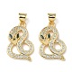 Латунные микро проложить кубического циркония подвески KK-L243-29G-07-1