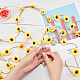 Tuch Sonnenblume Hippie Stirnband Blumenkrone OHAR-WH0011-12A-3